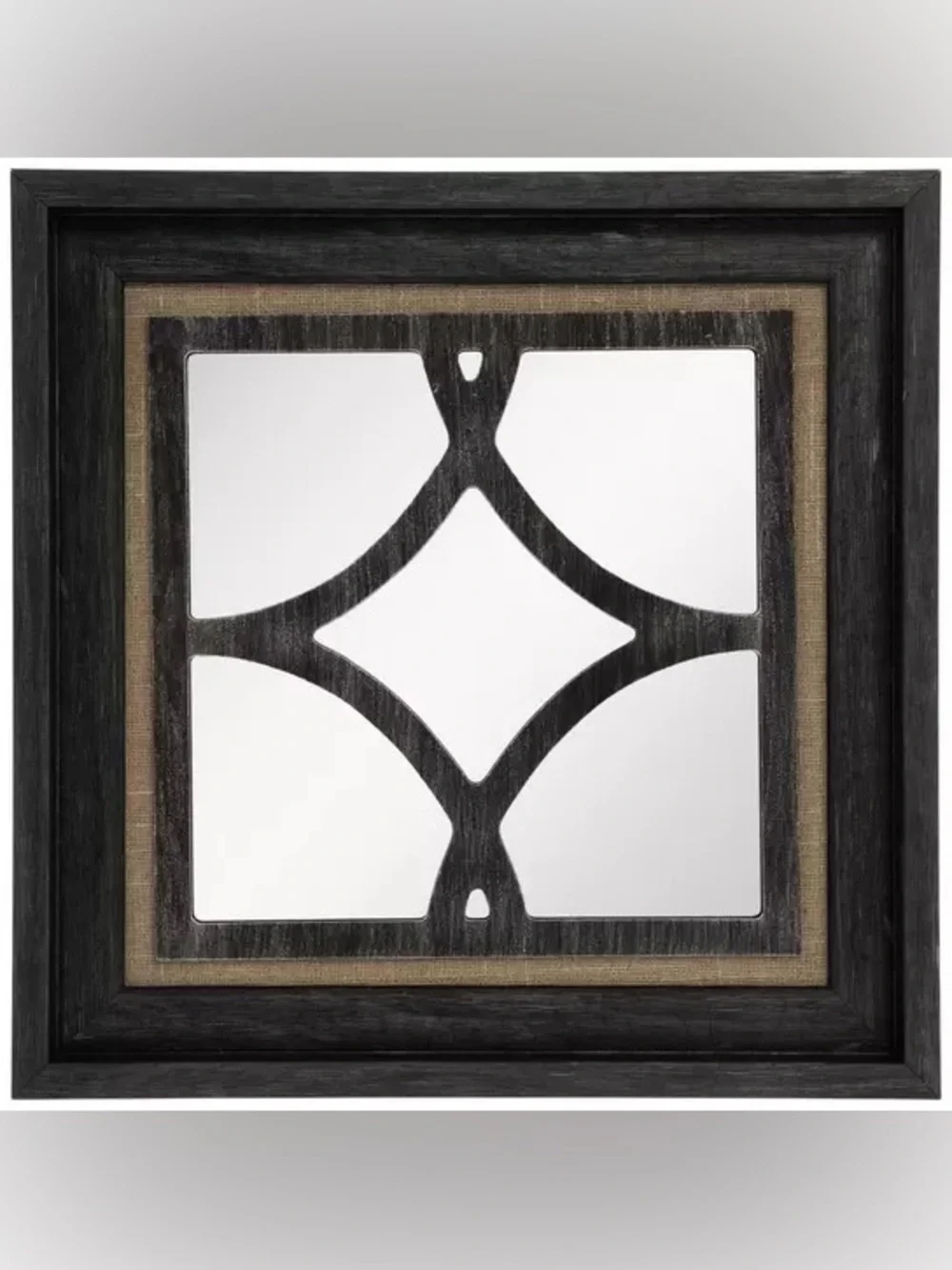 Linen Cutout Wall Mirror